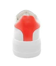 LOVE MOSCHINO ECLIPSE 50 Sneakers in pelle bianco/rosso - Scarpe Donna - 3