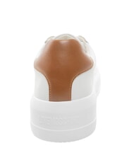 LOVE MOSCHINO ECLIPSE 50 Sneakers in pelle bianco/cuoio - Scarpe Donna - 5