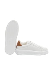 LOVE MOSCHINO ECLIPSE 50 Sneakers in pelle bianco/cuoio - Scarpe Donna - 6
