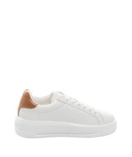 LOVE MOSCHINO ECLIPSE 50 Sneakers in pelle bianco/cuoio - Scarpe Donna - 4