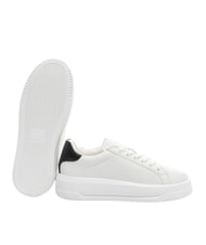 LOVE MOSCHINO ECLIPSE 50 Sneakers in pelle bianco/nero - Scarpe Donna - 5