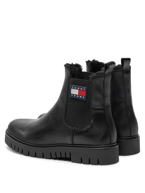 TH JEANS Stivaletti in pelle black - Scarpe Donna