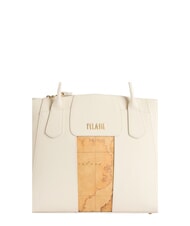 ALVIERO MARTINI PRIMA CLASSE BLOO CITY Borsa a mano con tracolla in tessuto goffrato avorio - Borse Donna - 4