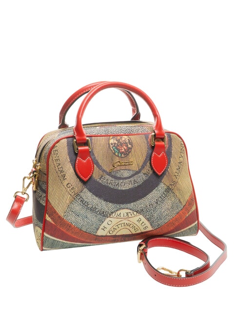 PLANETARIUM Borsa dome media con tracolla classic/ coral - Borse Donna