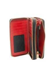 GATTINONI PLANETARIUM Portafoglio grande double zip classic/ coral - Portafogli Donna - 2