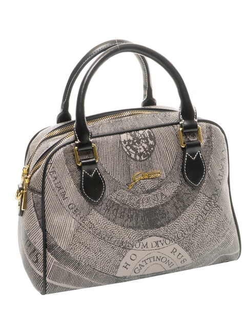 PLANETARIUM Borsa dome media con tracolla monochrom lt grey/ black - Borse Donna