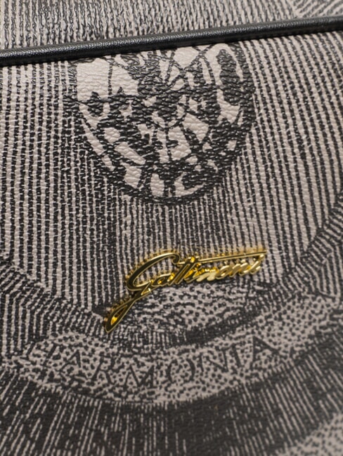 PLANETARIUM Borsa dome media con tracolla monochrom lt grey/ black - Borse Donna