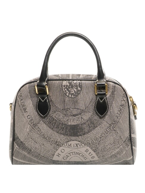 PLANETARIUM Borsa dome media con tracolla monochrom lt grey/ black - Borse Donna