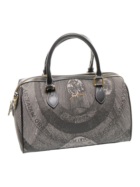 PLANETARIUM Borsa bauletto con tracolla monochrom lt grey/ black - Borse Donna