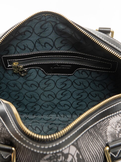 PLANETARIUM Borsa bauletto con tracolla monochrom lt grey/ black - Borse Donna