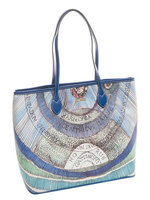 PLANETARIUM Borsa shopping media acquamarine/navy - Borse Donna