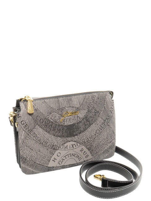 PLANETARIUM Borsa a tracolla monochrom lt grey/ black - Borse Donna