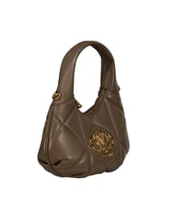 LOVE MOSCHINO EMBOSSED Borsa a spalla, con tracolla fango - Borse Donna - 2