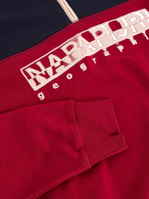 B-SATURNIA Felpa in cotone tibetan red - Felpe Uomo