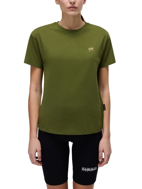 S-NINA Maglietta in cotone sphagnum - T-shirt e Top Donna