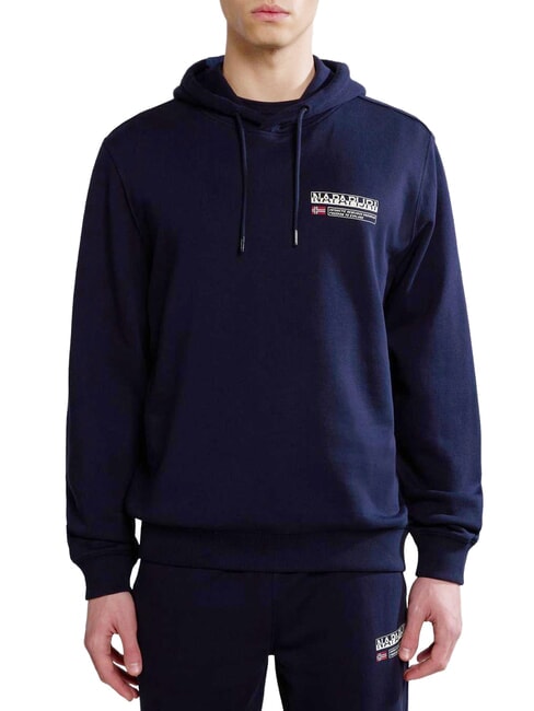 B-KASBA Felpa con cappuccio blu marine - Felpe Uomo