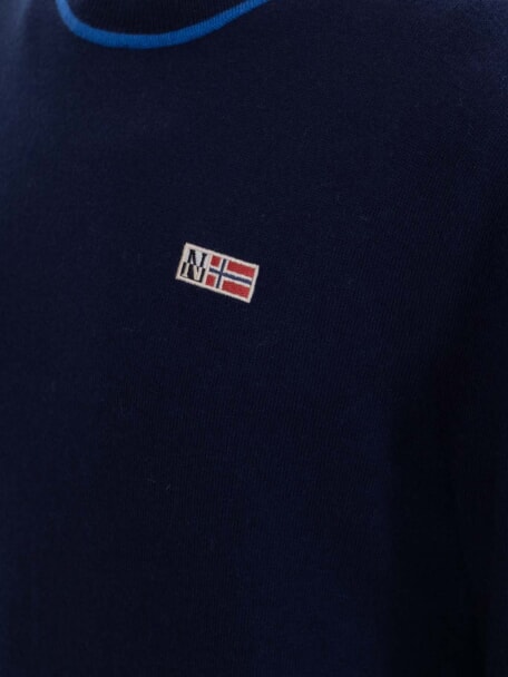 DONORI Maglia in misto lana blu marine - Maglie Uomo