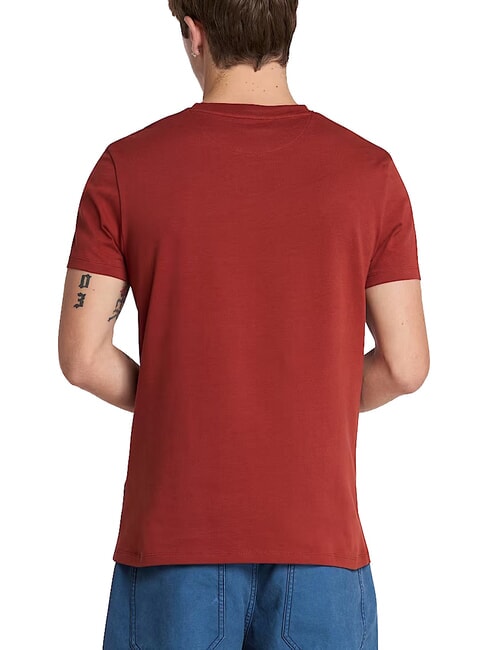 SS DUNRIVER CREW T-shirt in cotone burnt henna - T-shirt Uomo