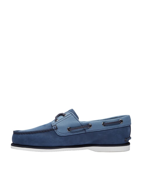 CLASSIC BOAT Scarpe da barca in pelle dark blue nubuck - Scarpe Uomo