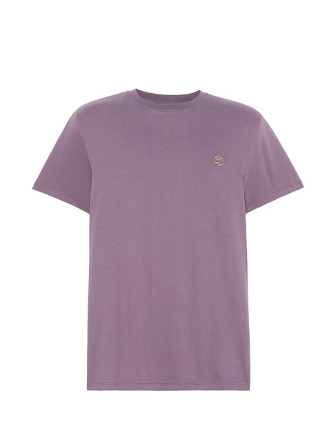 SS DUNRIVER CREW T-shirt in cotone vintage violet - T-shirt Uomo