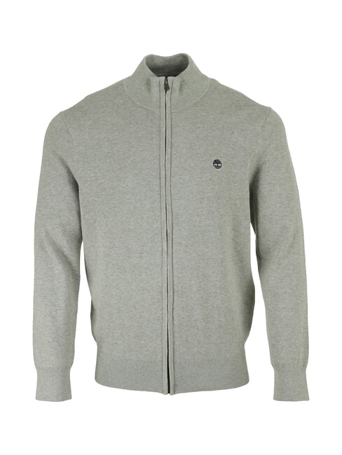 WILLIAMS RIVER Maglione con zip medium grey heather - Maglie Uomo