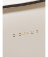 COCCINELLE MALETA CALF Mini Bag a tracolla, in pelle blanco - Borse Donna - 3