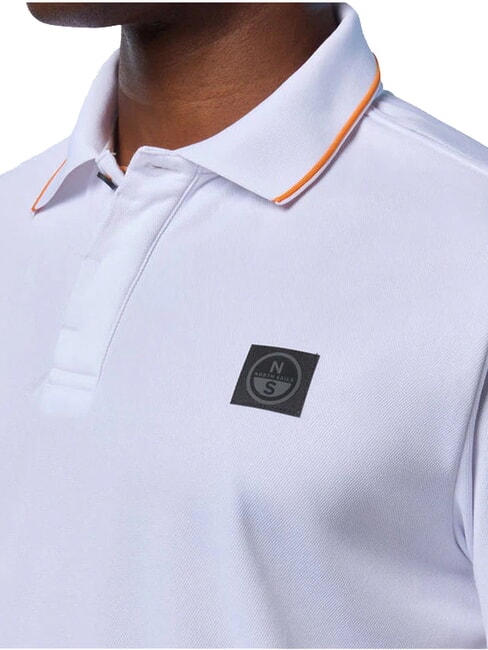 NORTH TECH Polo casual manica corta white - Polo Uomo