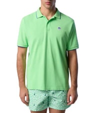 NORTH SAILS COLLAR STRIPED Polo manica corta in cotone summer green - Polo Uomo - 2