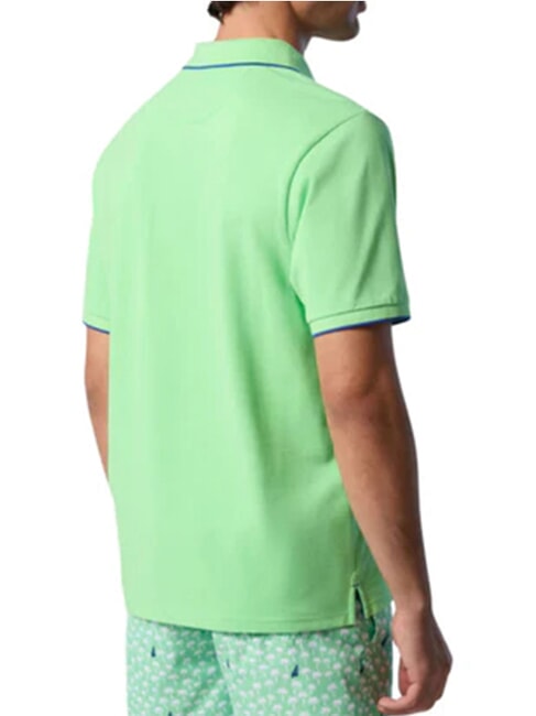 COLLAR STRIPED Polo manica corta in cotone summer green - Polo Uomo