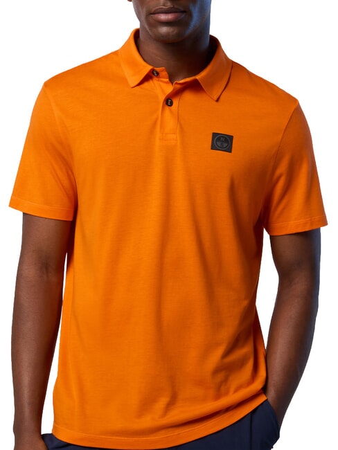 NORTH TECH Polo manica corta papaya orange - Polo Uomo
