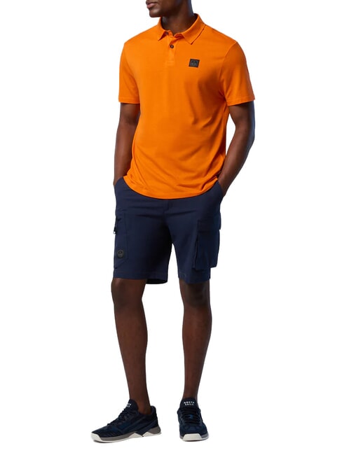 NORTH TECH Polo manica corta papaya orange - Polo Uomo