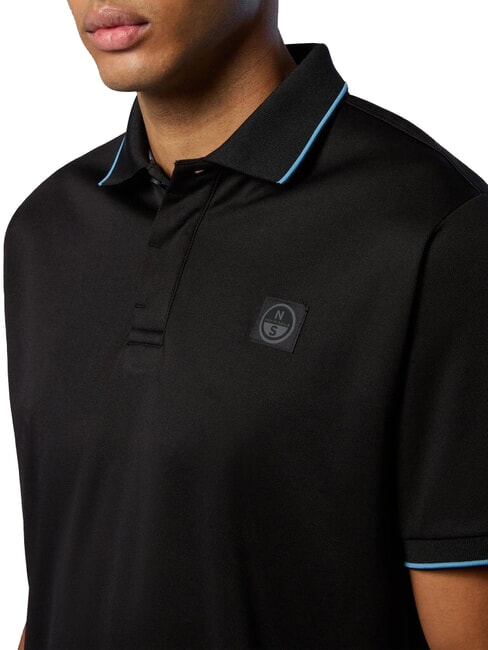 NORTH TECH Polo casual manica corta black - Polo Uomo
