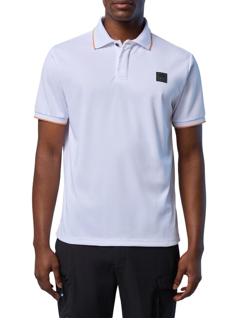 NORTH TECH Polo casual manica corta white - Polo Uomo