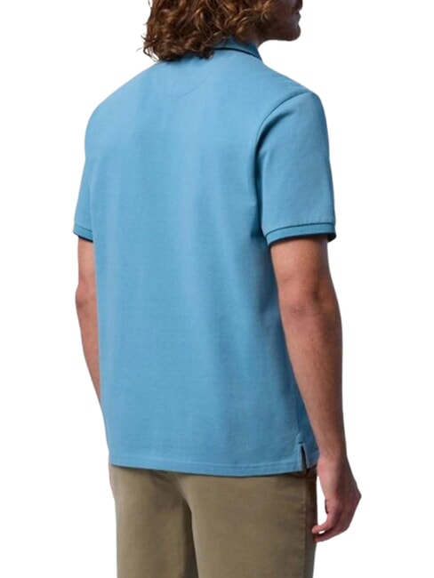 COLLAR STRIPED Polo manica corta in cotone niagara - Polo Uomo