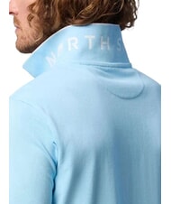 NORTH SAILS COLLAR STRIPED Polo manica corta in cotone soft blue - Polo Uomo - 3