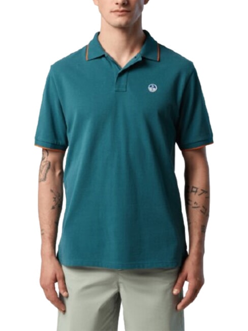 COLLAR STRIPED Polo manica corta in cotone mediterranea - Polo Uomo