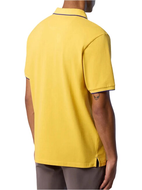 COLLAR STRIPED Polo manica corta in cotone samoan sun - Polo Uomo