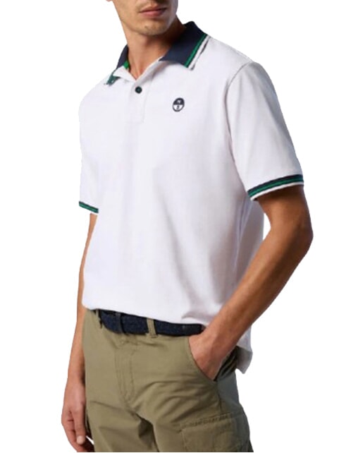 CORE Polo manica corta in cotone white - Polo Uomo