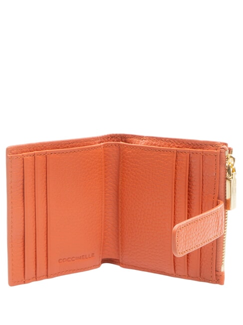 METALLIC SOFT Mini Portafoglio in pelle grenadine red - Portafogli Donna