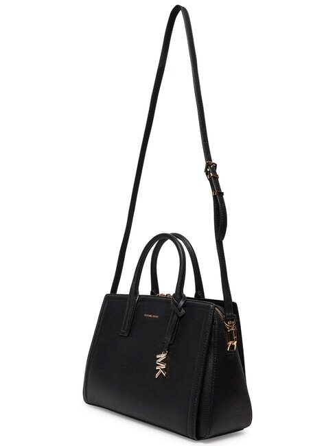 LAILA Borsa a mano in pelle con tracolla black - Borse Donna
