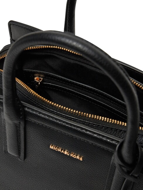 LAILA Borsa a mano in pelle con tracolla black - Borse Donna