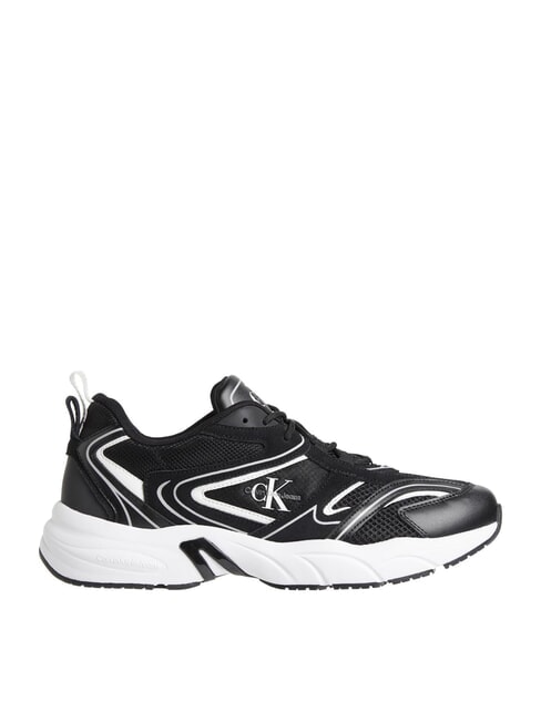CK JEANS Retro Tennis Sneakers in pelle black - Scarpe Uomo