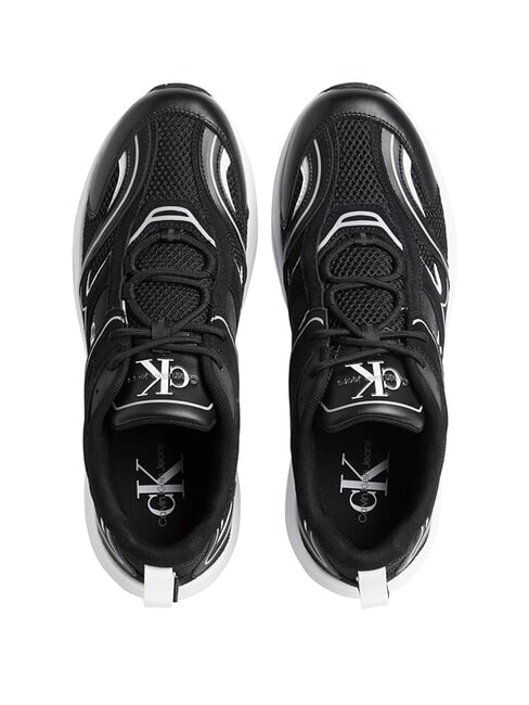 CK JEANS Retro Tennis Sneakers in pelle black - Scarpe Uomo