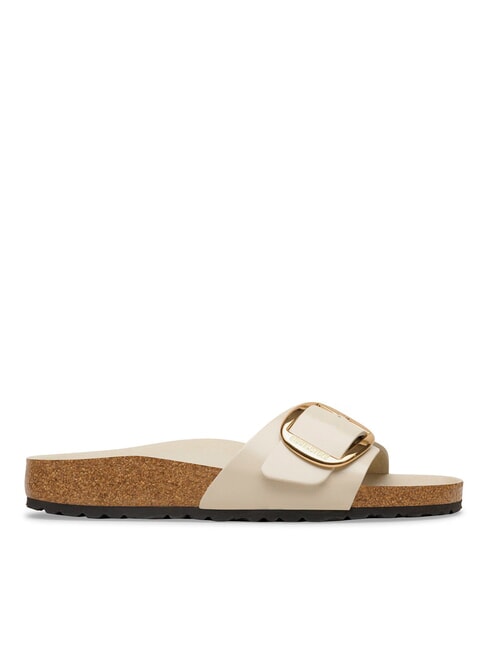 MADRID BIG BUCKLE Sandali in pelle shine oyster - Scarpe Donna