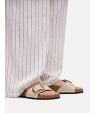 BIRKENSTOCK MADRID BIG BUCKLE Sandali in pelle shine oyster - Scarpe Donna - 5