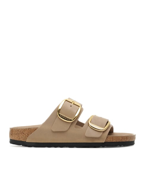 ARIZONA BIG BUCKLE Ciabatta a 2 fasce in pelle tabacco brown - Scarpe Donna