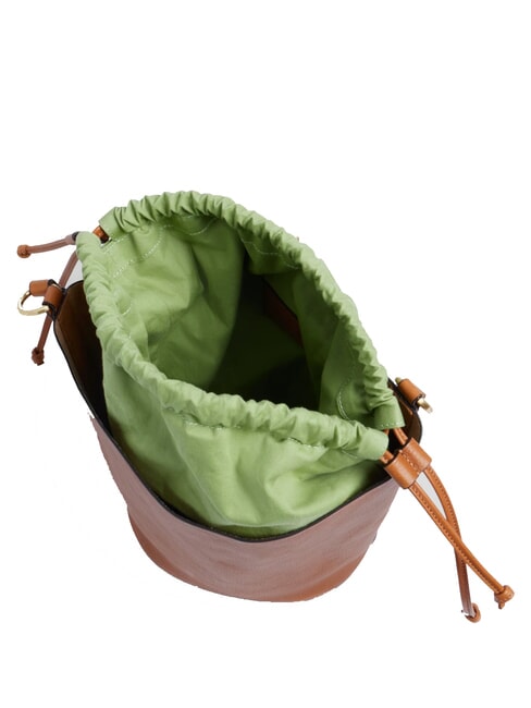 LUCE Borsa secchiello in pelle MARRONE - Borse Donna