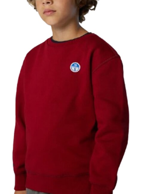 CORE Felpa unisex in cotone organico red dahlia - Felpe Bambini