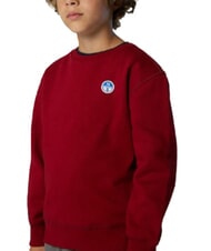 NORTH SAILS CORE Felpa unisex in cotone organico red dahlia - Felpe Bambini - 6