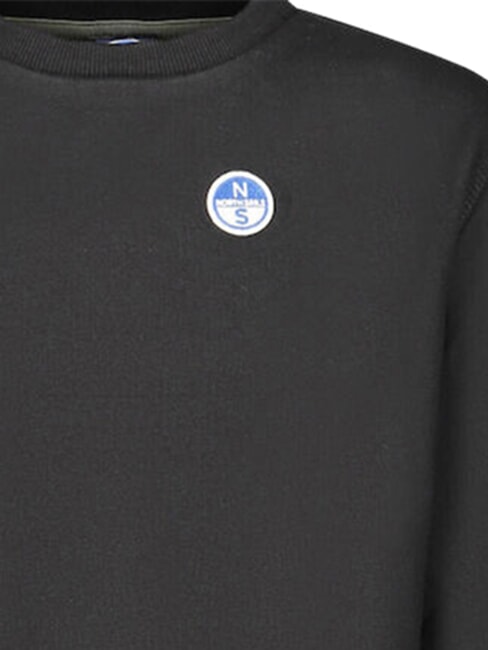CORE Felpa in cotone organico black - Felpe